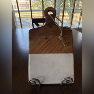 Wood and Marble Cutting Board
